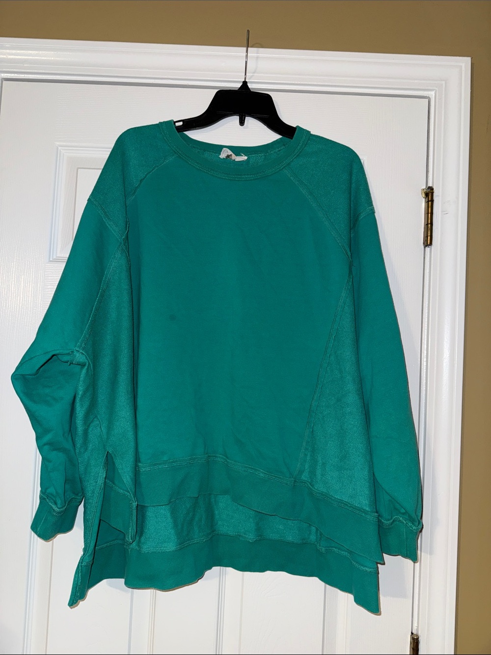 Women’s Fantastic Fawn Teal oversized Sweatshirt L